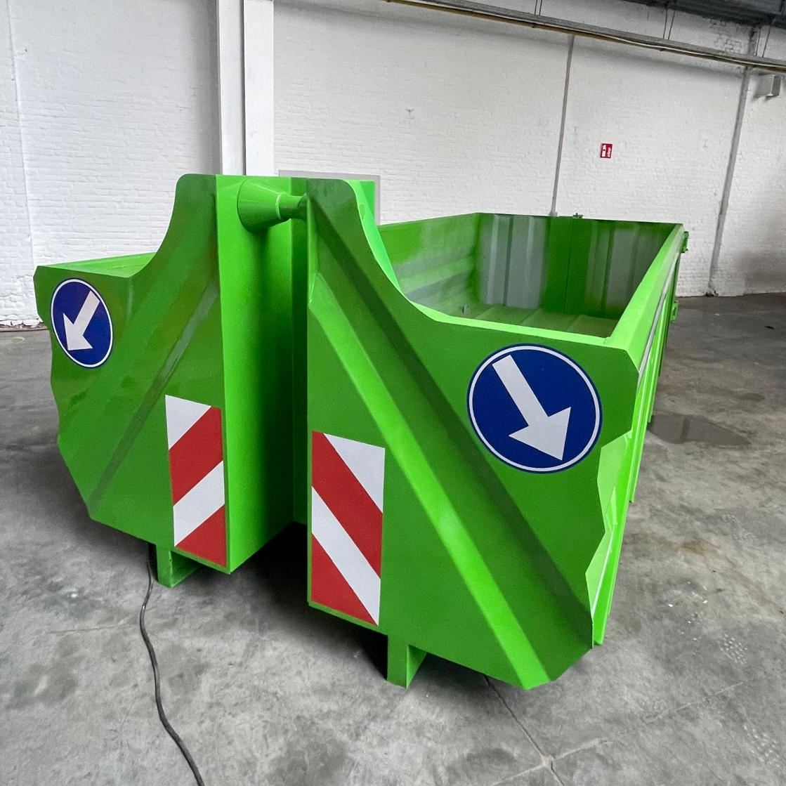 Conteneur à déchets avec couvercle